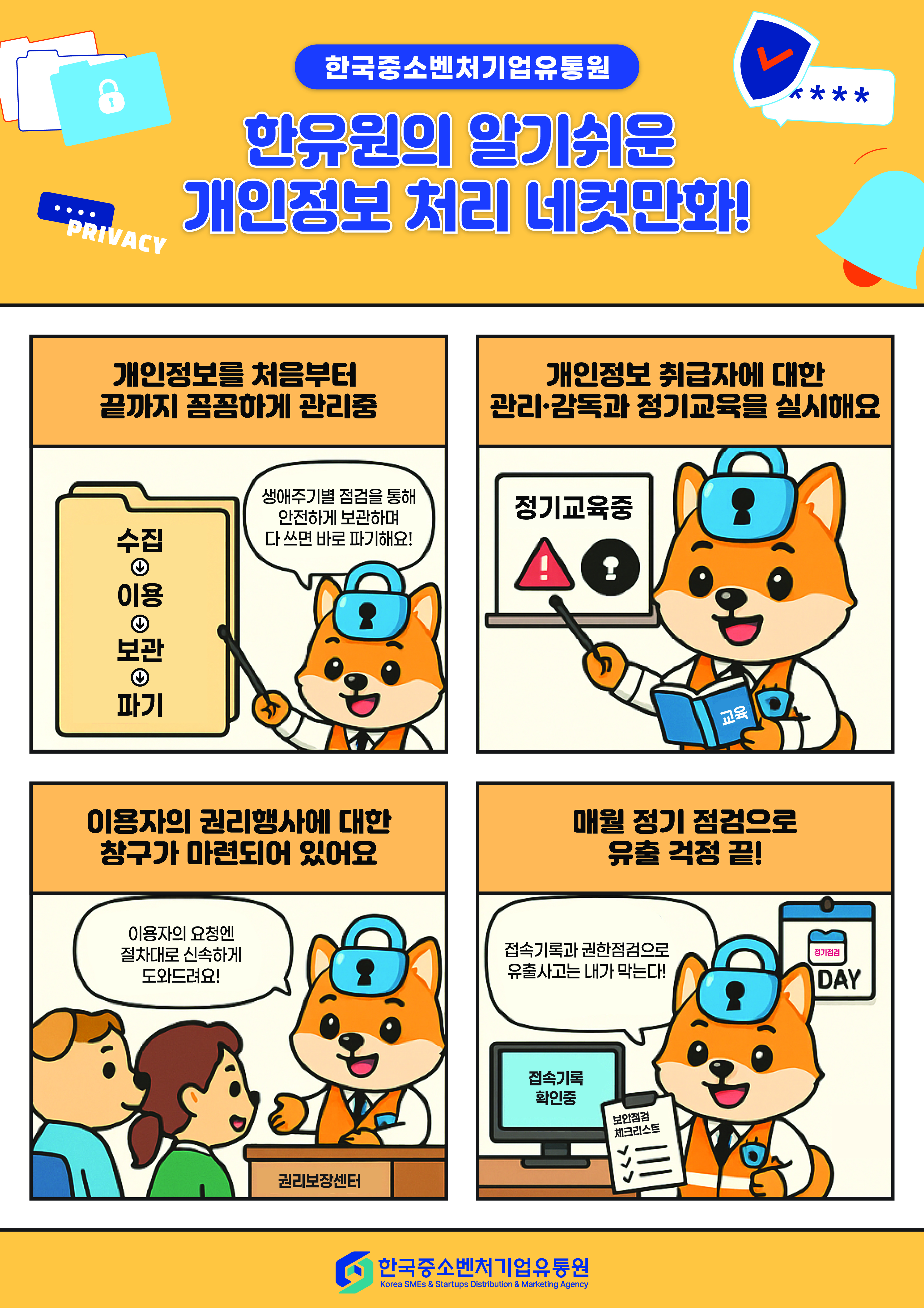 개인정보 생애주기 별 점검 및 수시 점검 안내